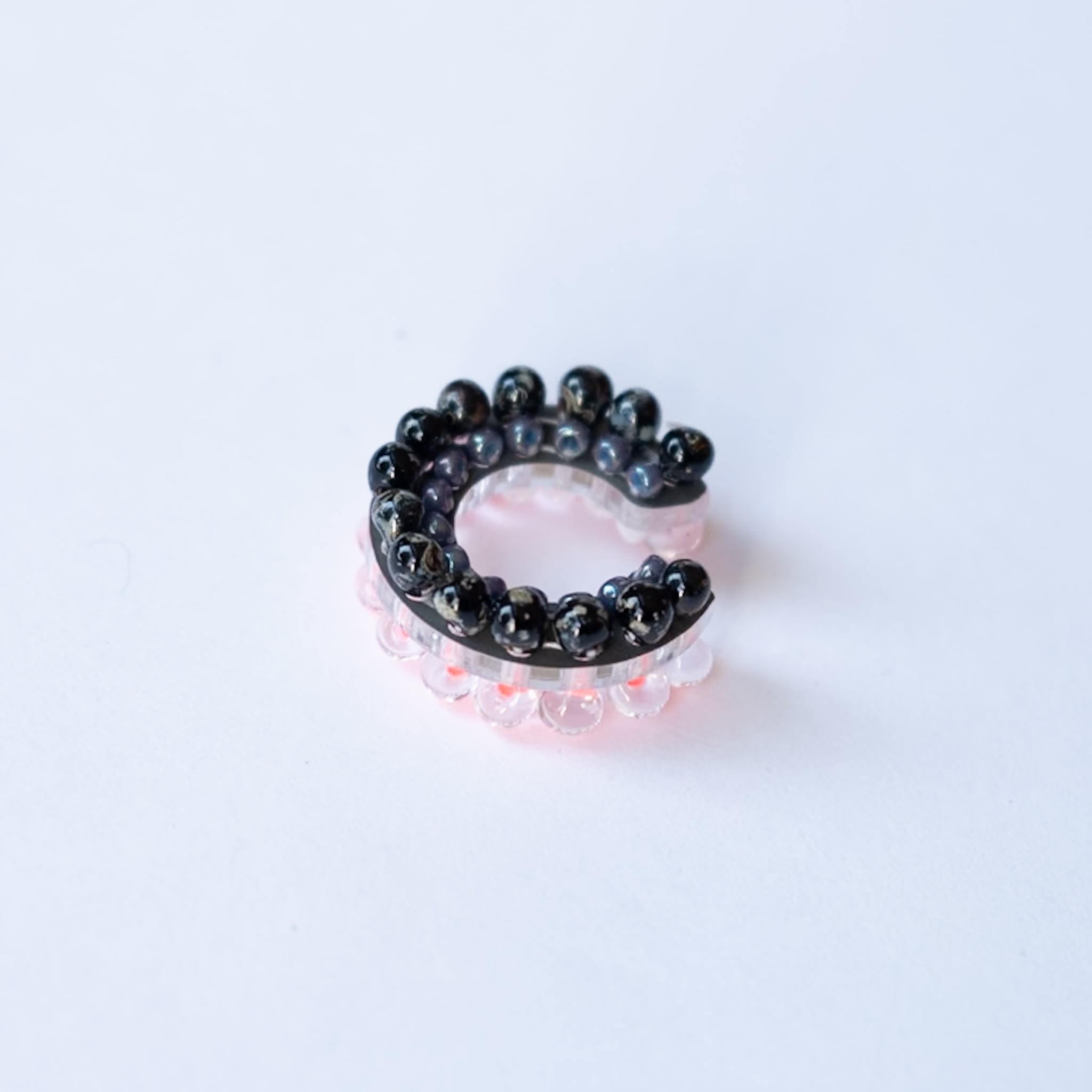 puzzle ring ear cuff bicolor [02]