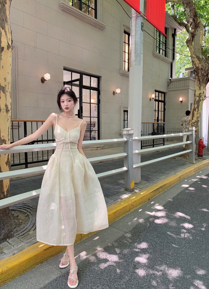 ドレス ウェストスカート サマーベージュ 夏物 ブラックストロベリース39336371860