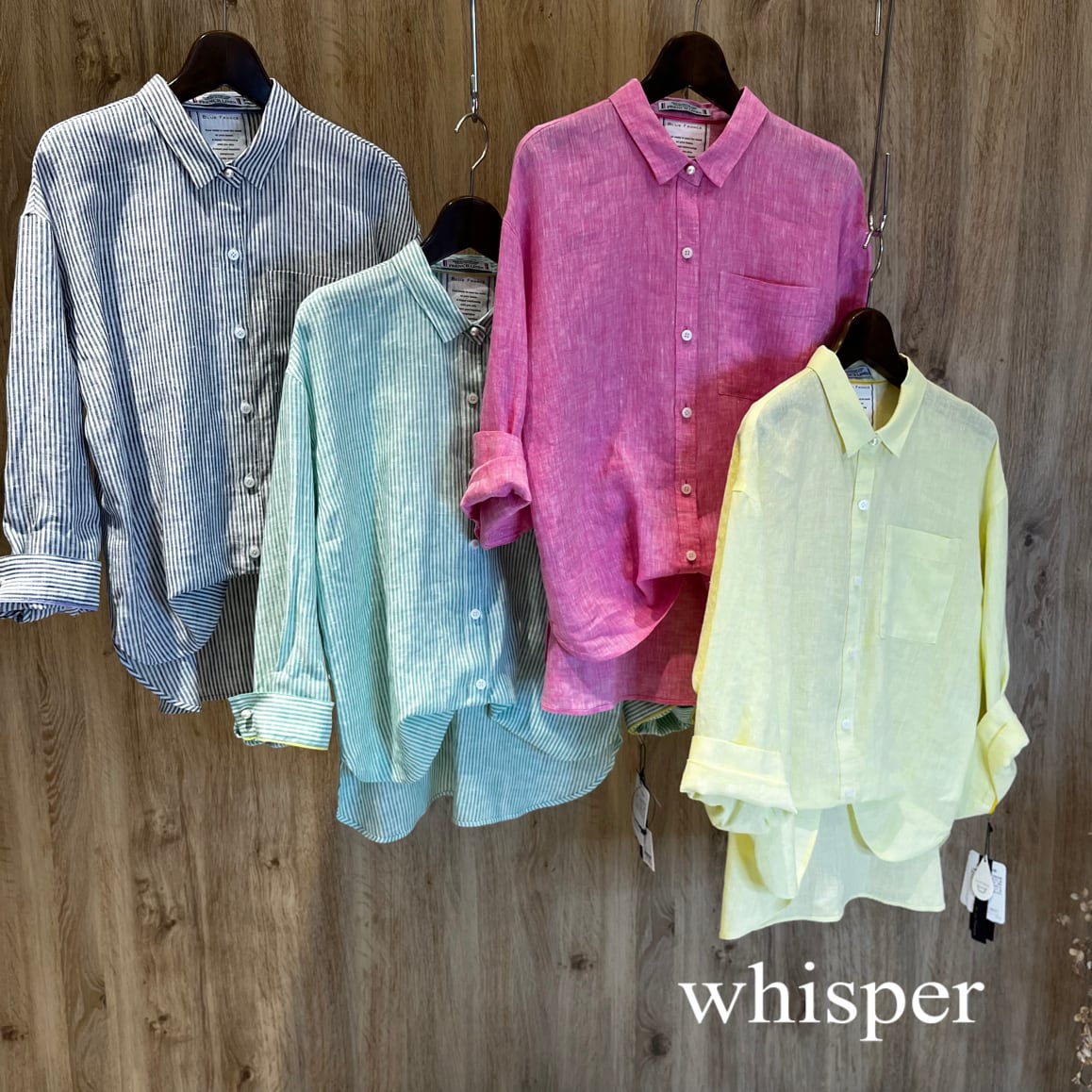 BLUE FRONCE リネンシャツ(N) | whispermusee
