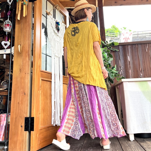 ペイズリーふんわりスカート