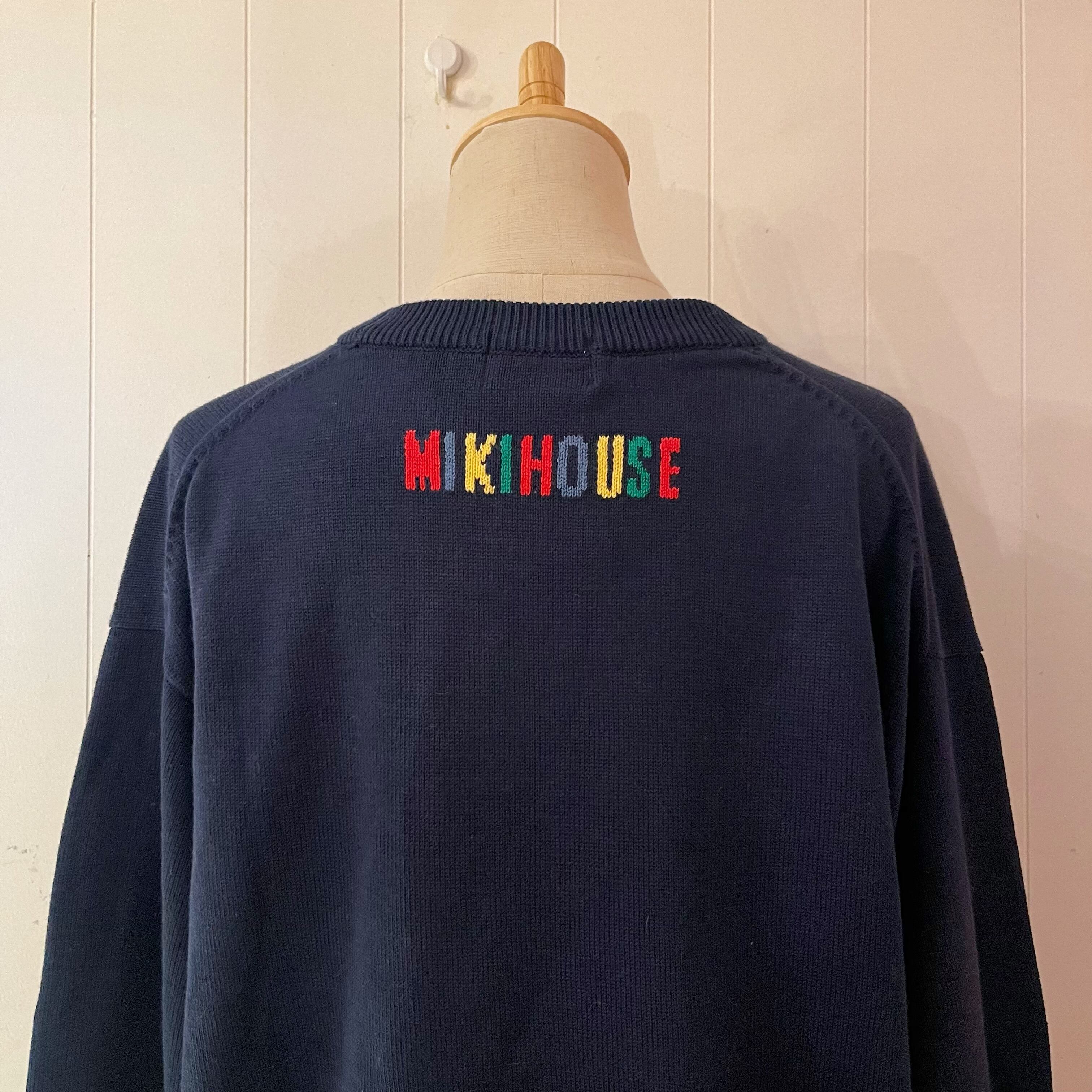 miki house / golf bear knit sweater