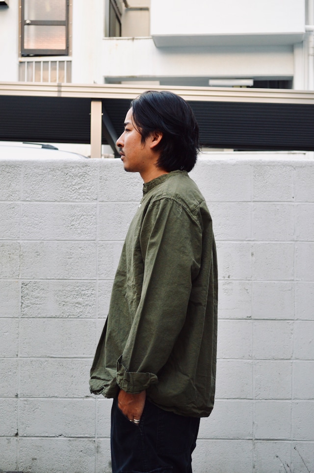 Bulgarian Army 50s reproduction sleeping shirts Dyed Olive ブルガリア軍 1950復刻モデル スリーピングシャツ euro military