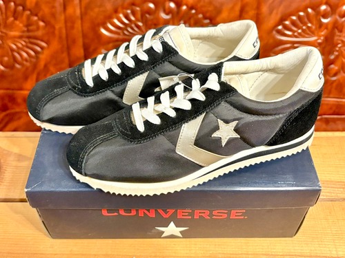 CONVERSE（コンバース）ROAD MACHINE NYLON（ロードマシーン ナイロン）6 24cm 黒/銀  90s ❾