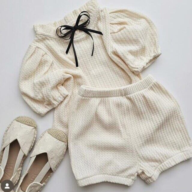 【BABY】2024新作 ナチュラルクリームいセットアップ