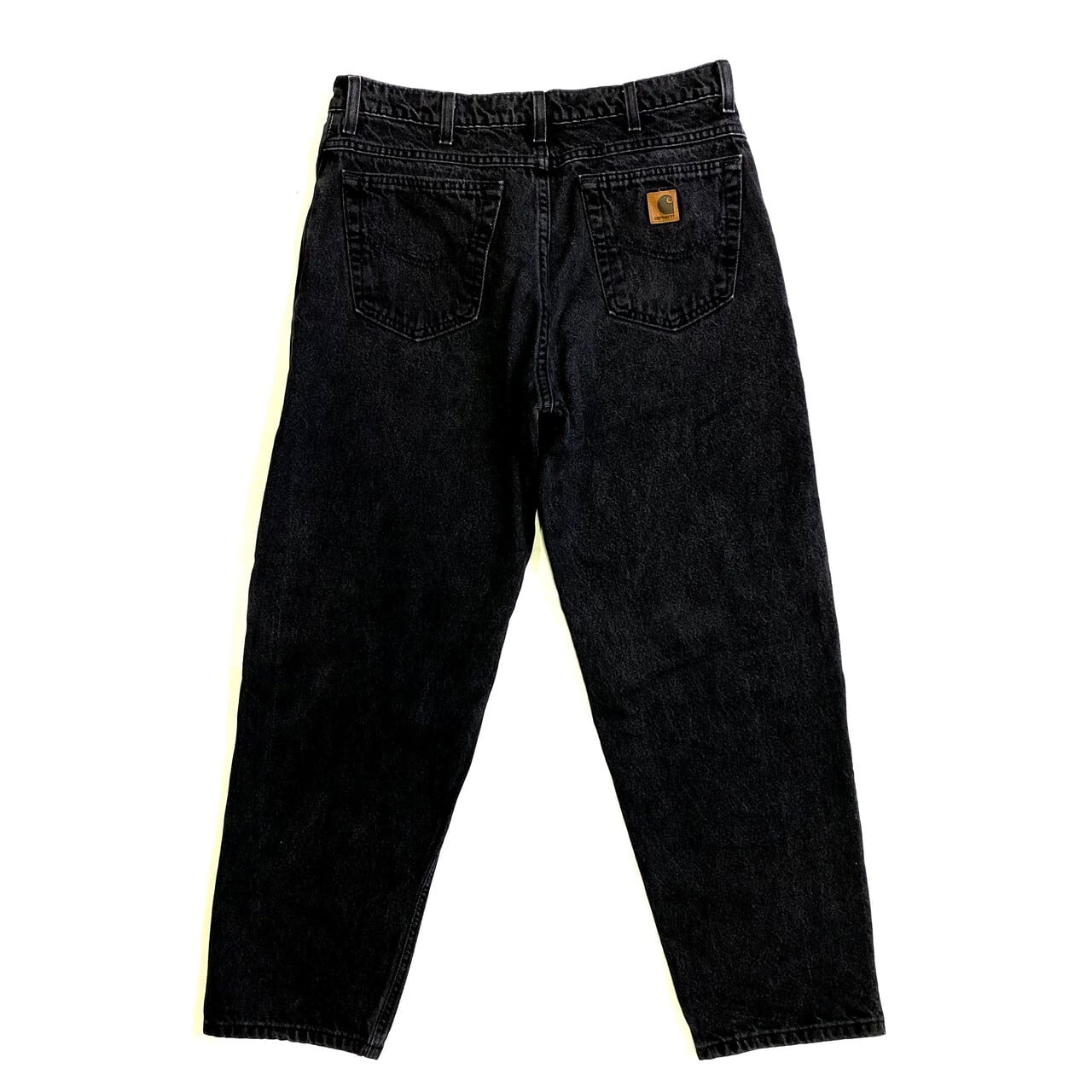 USA製 90年代 Carhartt カーハート ブラックデニムパンツ テーパード 