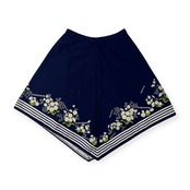 PEARLY GATES パーリーゲイツ 花柄 変形 スカート サイズ 1 /ネイビー/レディース/ゴルフ