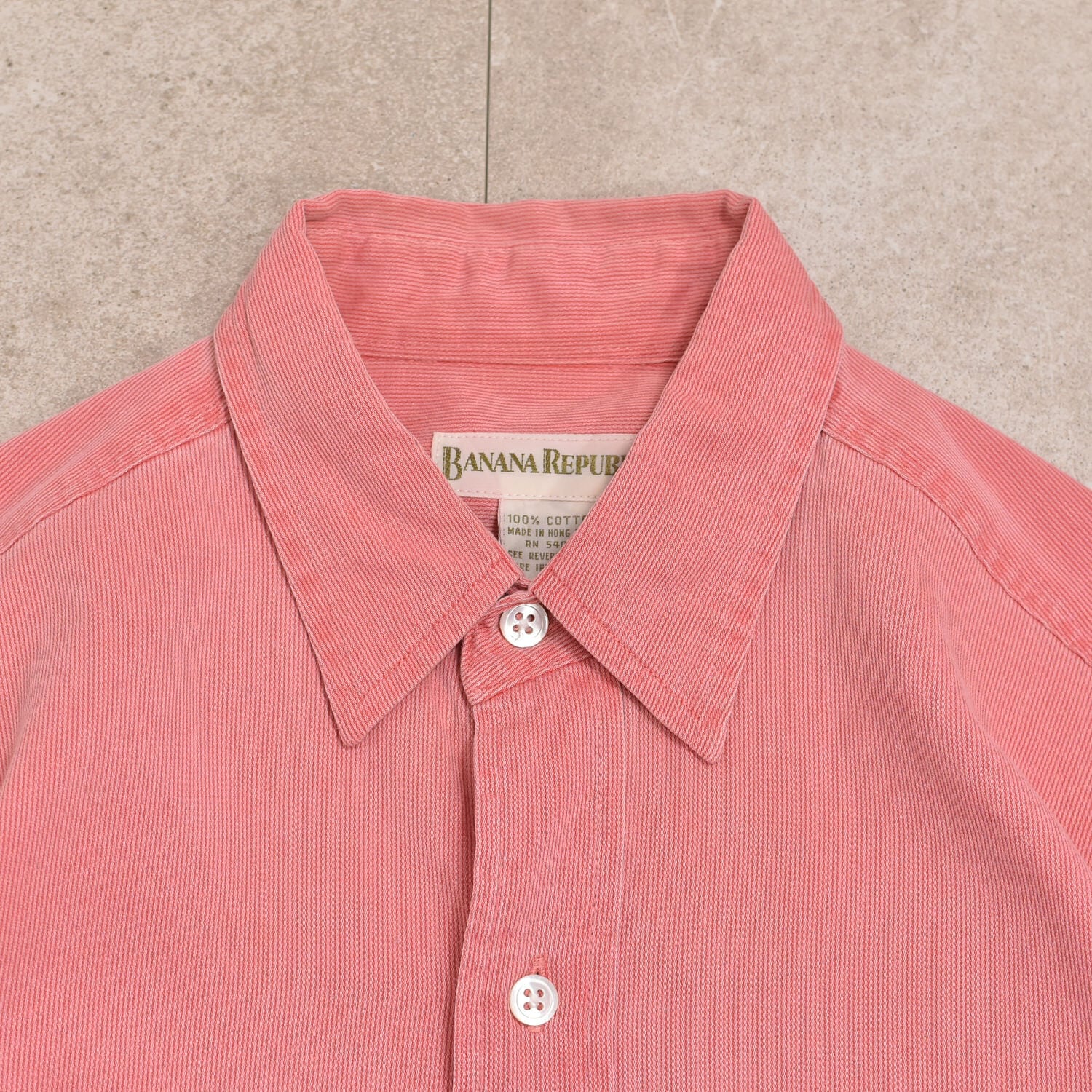 90s BANANA REPUBLIC cotton pique work shirt | 古着屋 grin days