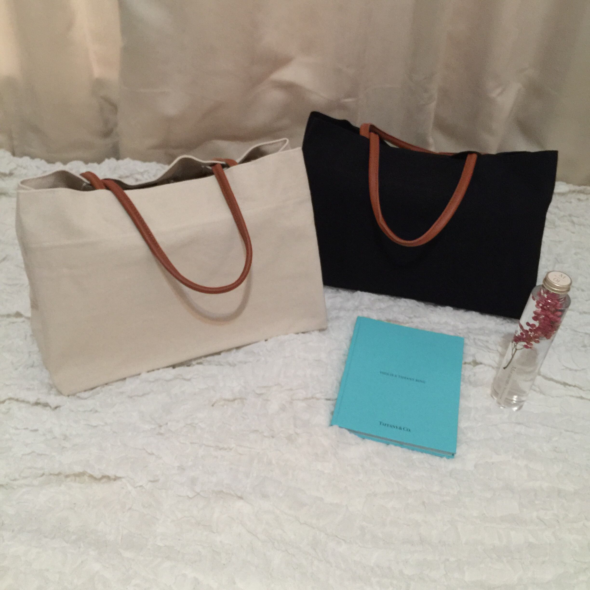 キャンバス トートバッグ プチプラ 楽ちん 大きめ ベージュ ブラック