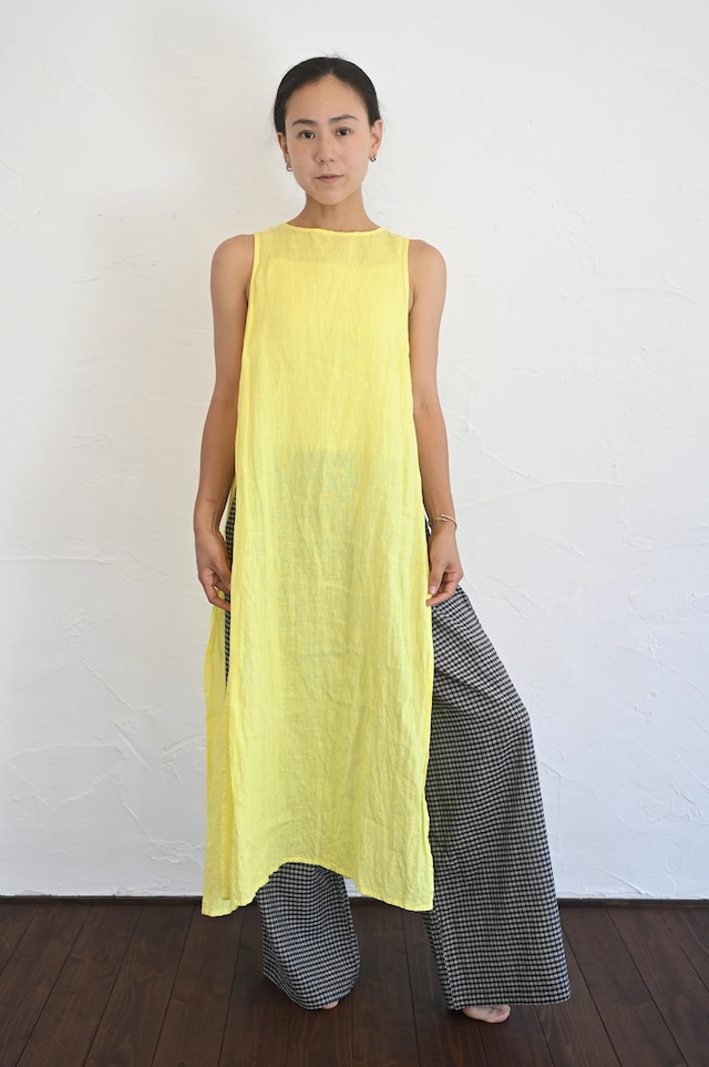 Handloom Cotton Check Wide Pants