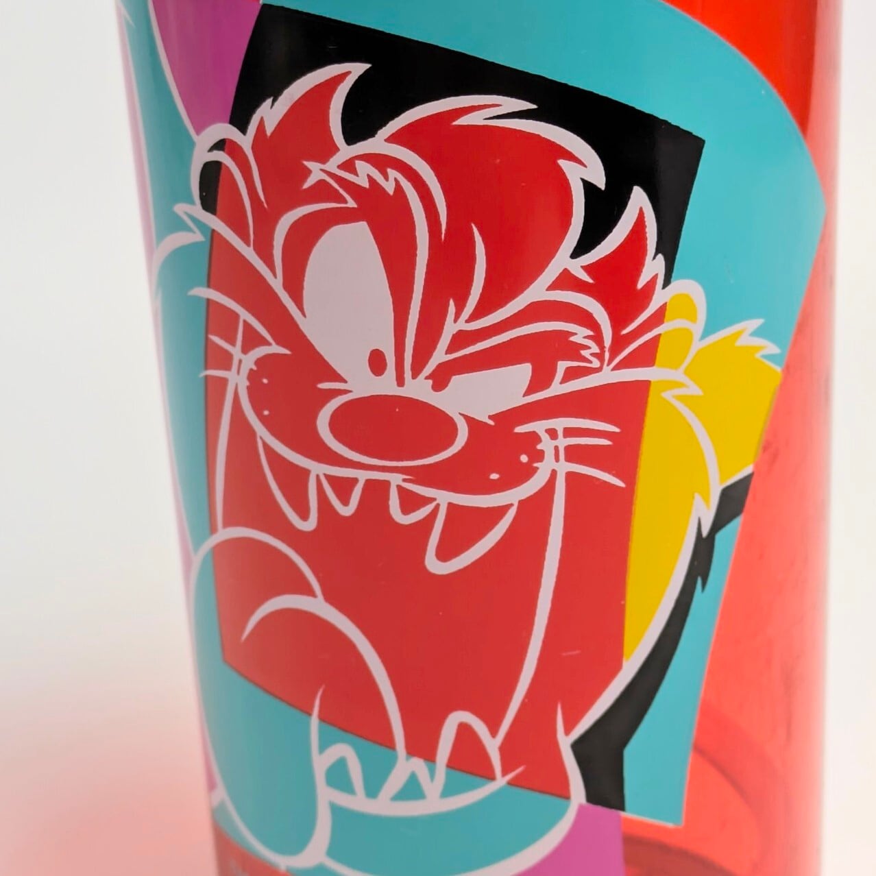 ☆VINTAGE 1998-1999☆【 Looney Tunes ( ルーニーテューンズ )】 タズマニアンデビル / TAZ / タズストロー付きプラスチックコップ 〚アメリカン雑貨 アメトイ〛