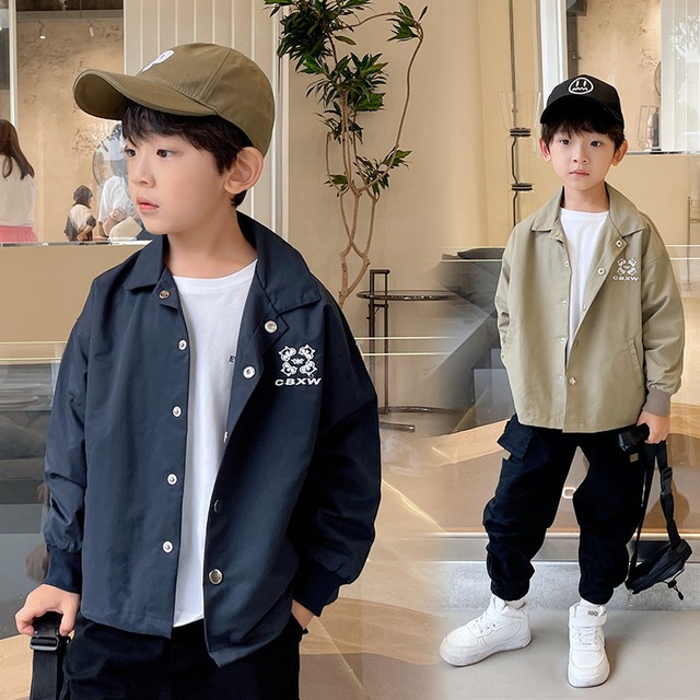 男の子 ジャケット アウター 春 秋 おしゃれ 90 150 Dyh海外子供用品