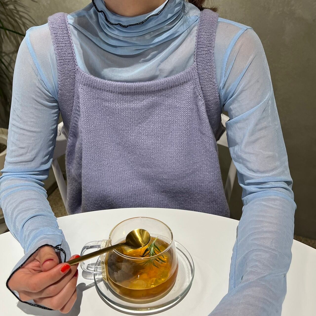 ニットワンピースカーディガンセット_LN01601