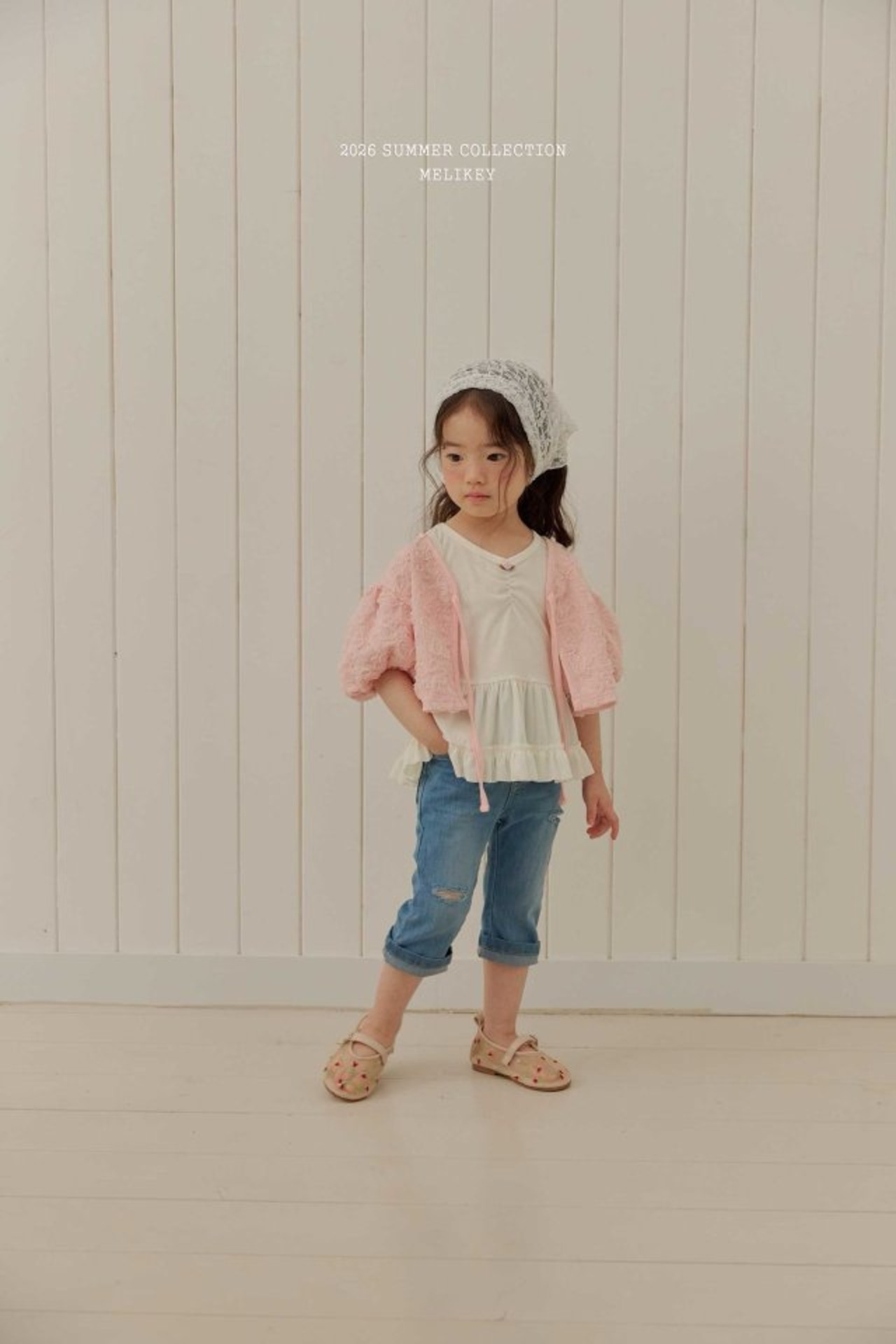 [MELIKEY] Capri Denim Pants (JS/JM) / [미라이키] 카프리데님팬츠 (JS/JM)