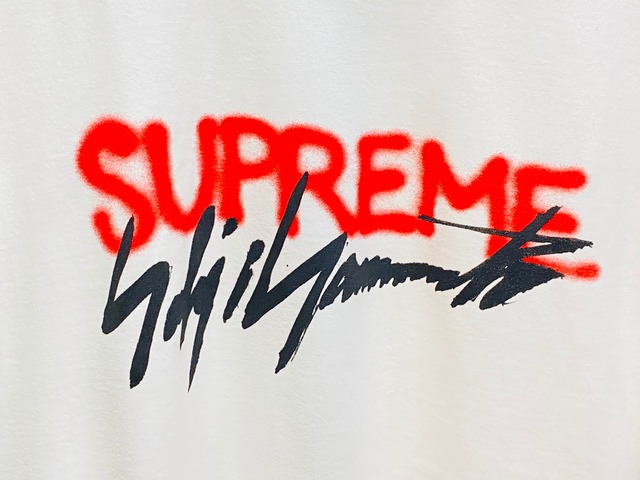 Supreme 20AW × Yohji Yamamoto Logo Tee LARGE WHITE 90JI8746