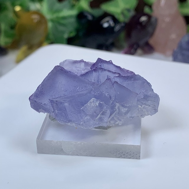 7.幻想的な色合い☆ヤオガンシャン産・ブルーフローライト原石