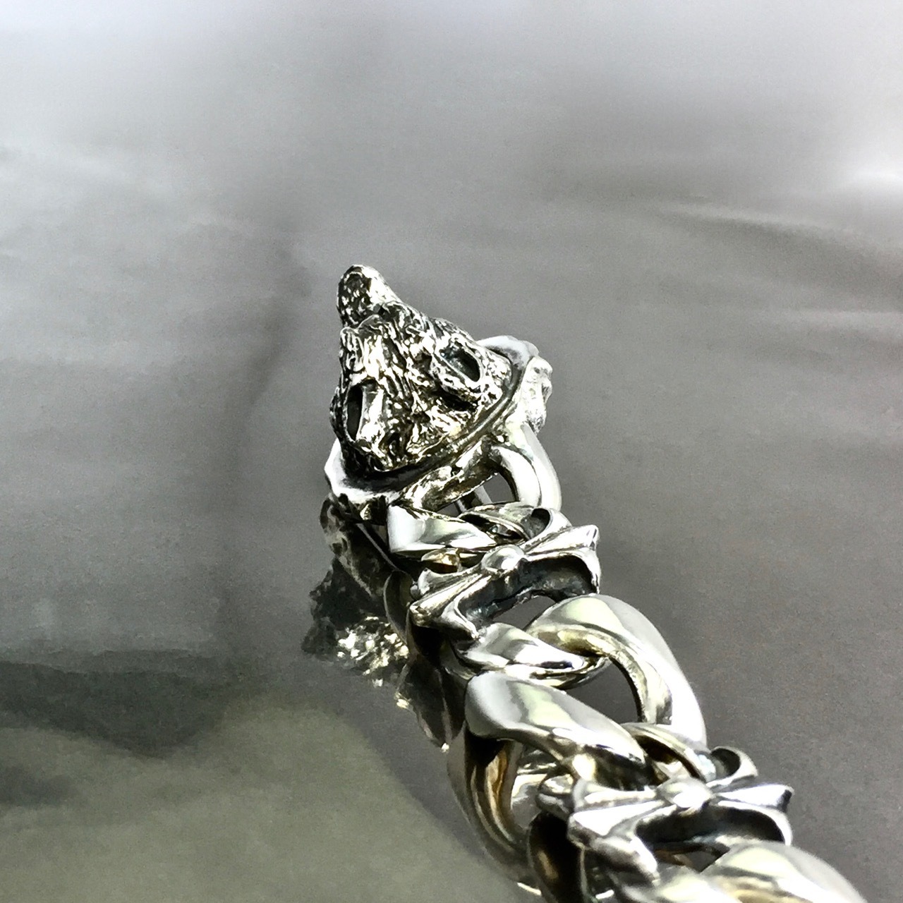 WOLF&GARGOYLES #1 CHAIN BRACELET / ウルフ&ガーゴイル #1 チェーンコンビブレスレット