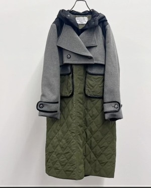 リズレイ RISLEY risley キルティングロングコート