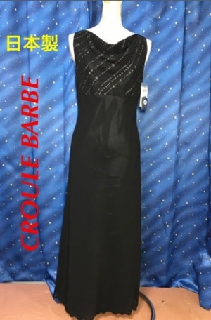 ★送料無料★M(9号)☆シックな黒のワンピース(OPN2178)