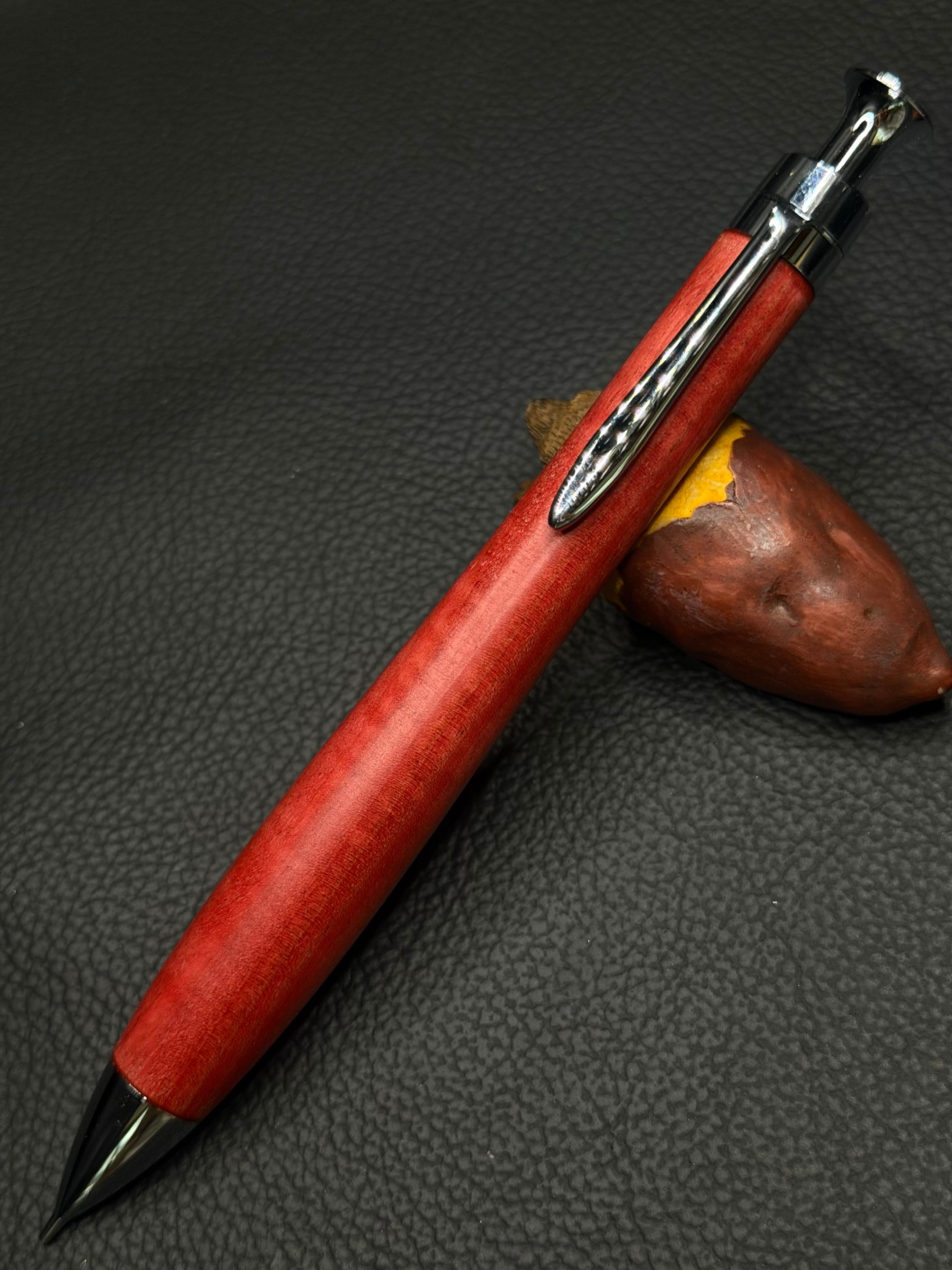 24 極上＋花梨瘤 ゴールド金具 0.5シャープペンシル orボールペン