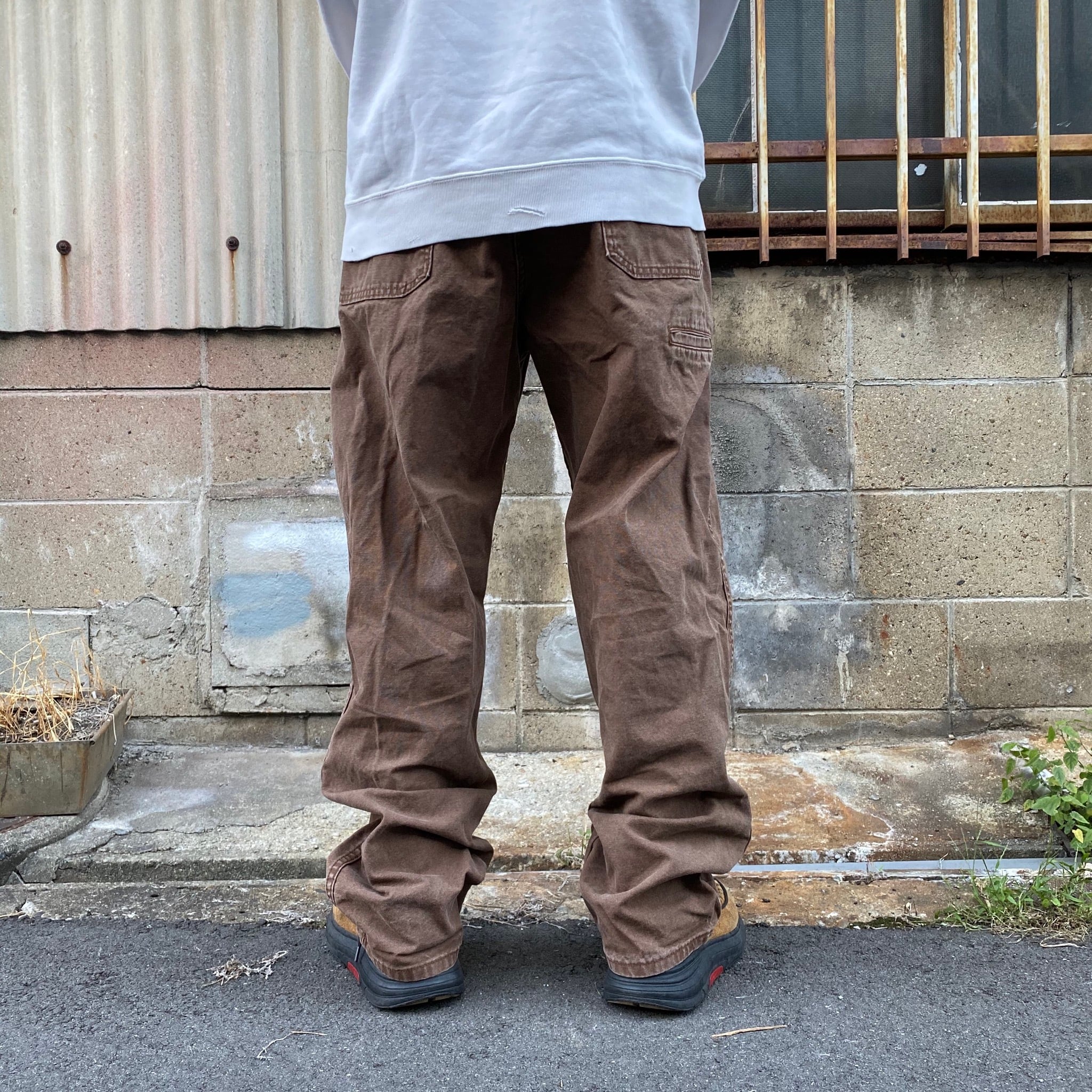 Dickies ディッキーズ ダック地 ペインター ワークパンツ ブラウン 茶色 メンズW36 古着【ロングパンツ】 | cave  古着屋【公式】古着通販サイト