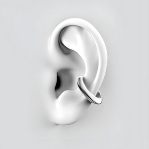 hoop ear cuff (silver)　#e4
