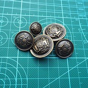 Chunyu ボタン ブレザー ボタン メタルボタン レトロなボタン 16個 (ブロンズ)