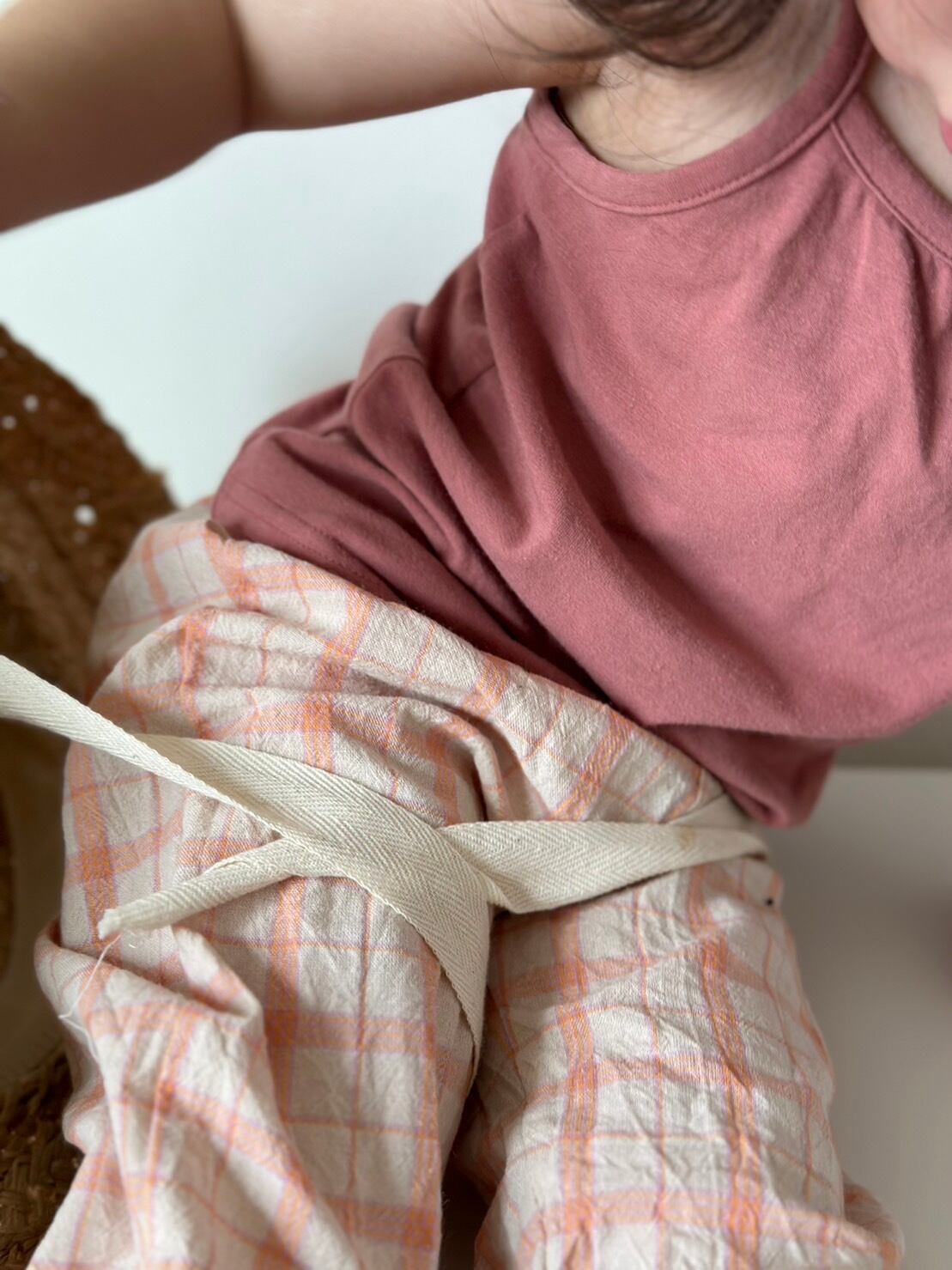 【予約】【一部即納】simple check pants