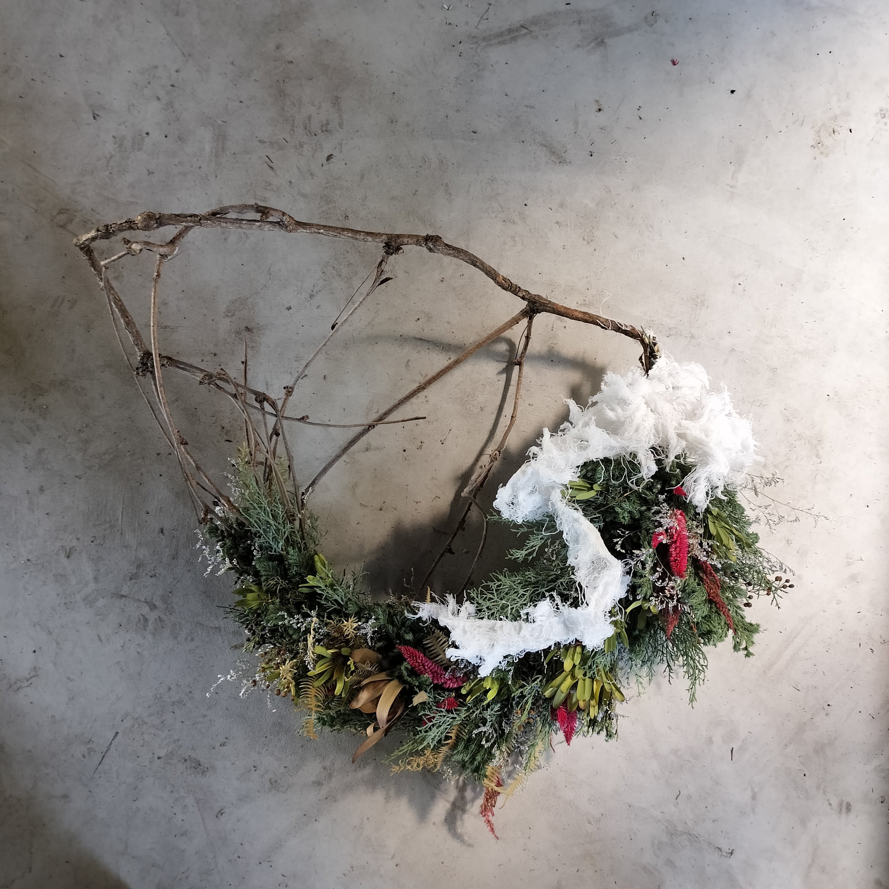 ドライフラワーリースL【dried flower wreath】 | merry_go_round