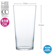 東洋佐々木ガラス グラス 薄氷 うすらい タンブラー 420ml HSハードストロング HSプラチナ 全面イオン強化グラス 高い耐久性 安全重視設計 傷がつきにくい 食洗器対応 日本製 業務用 B-21114CS-JAN-BE