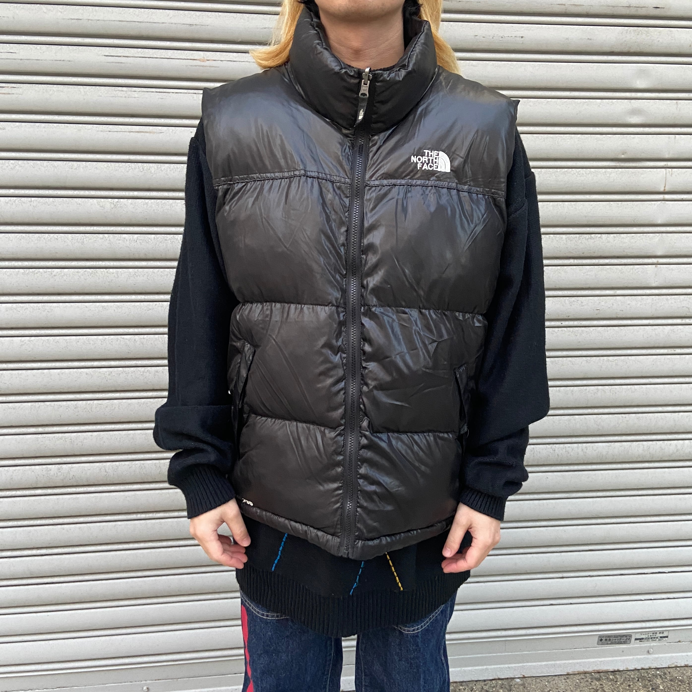 NORTH FACE ノースフェイス ダウンベスト 700 黒 M-