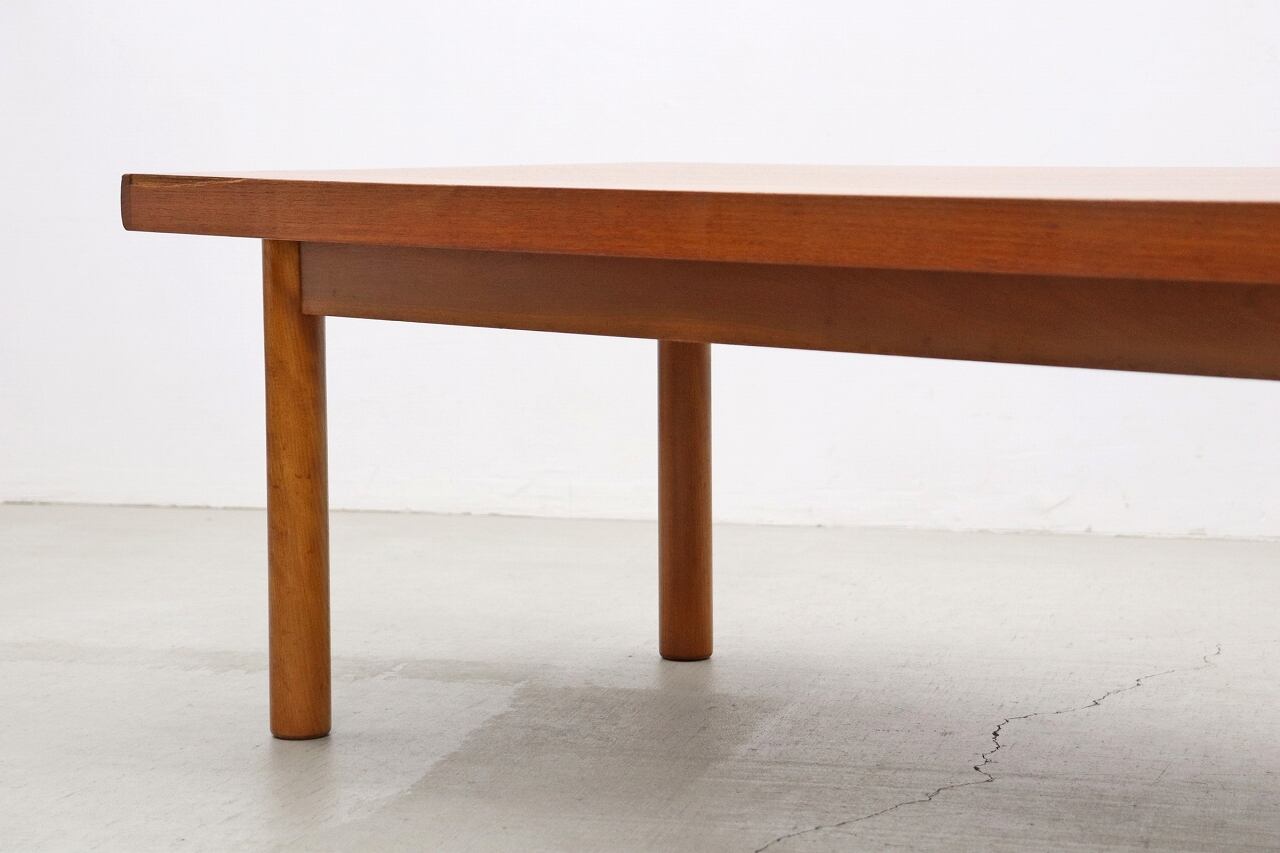 美品　ローテーブル　北欧デザイン　チーク材　センターテーブル 沼津店】ヴィンテージ チーク材 センターテーブル ローテーブル