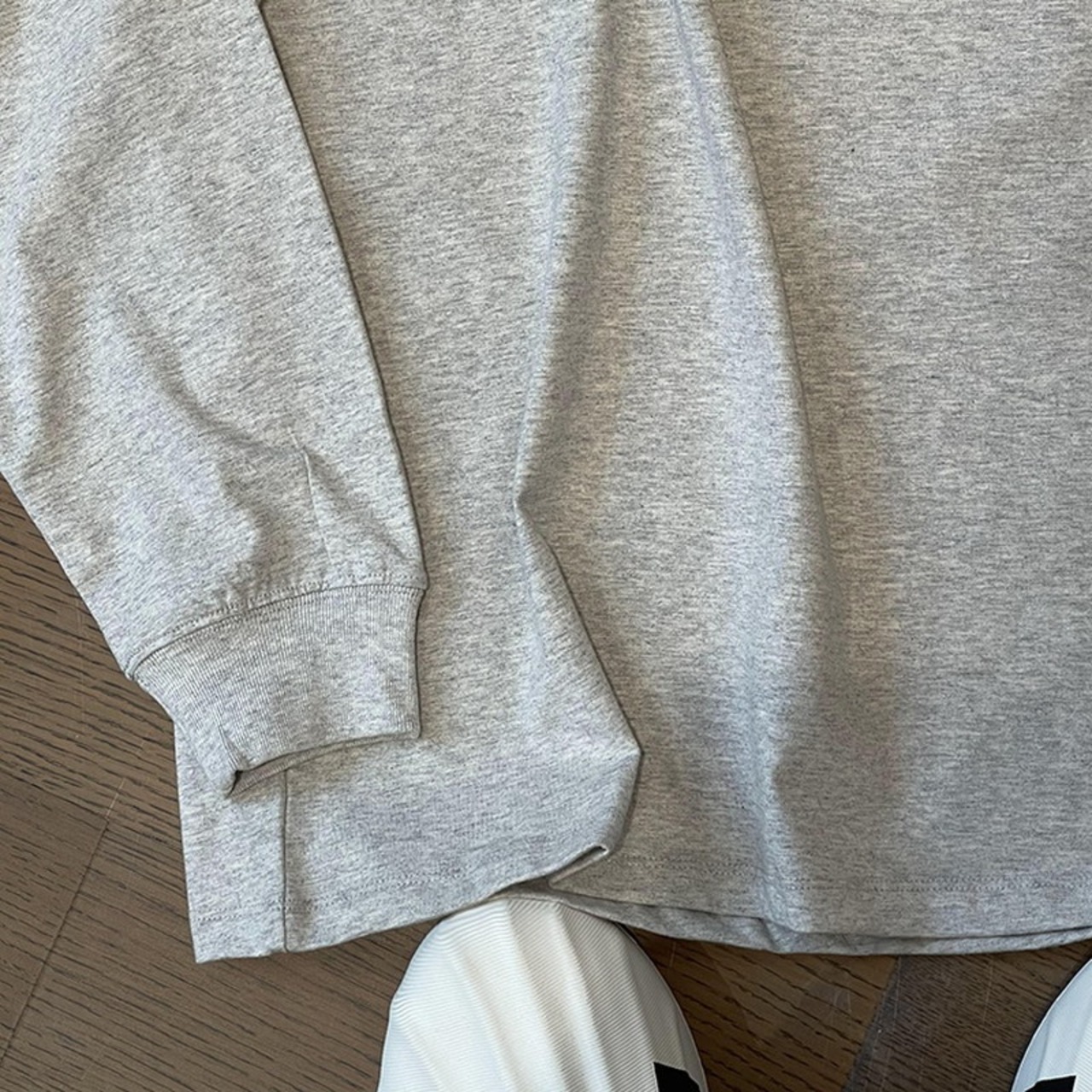 ラウンドネック無地ビッグロングTシャツ　913