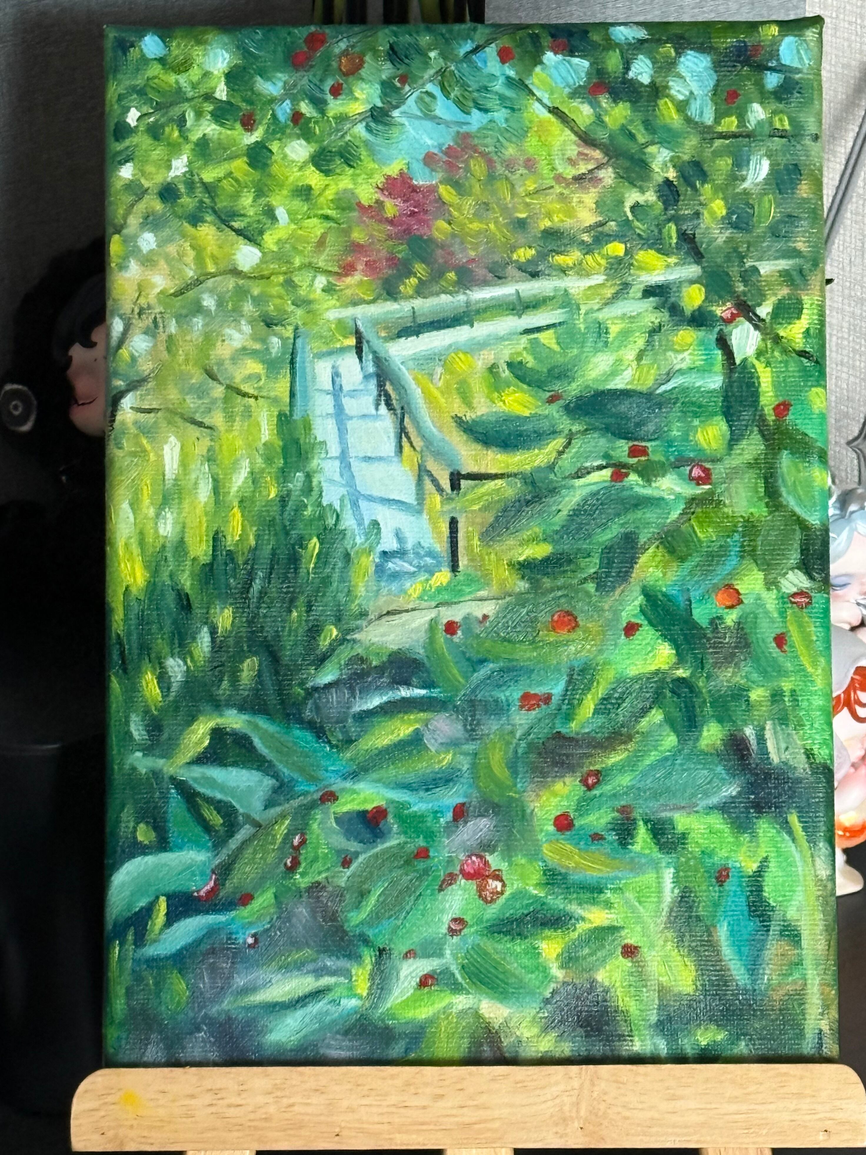 美人画 肉筆画 墨絵 水墨画 原画 現品限り #手 #花 | Pay ID