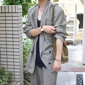 special linen × rayon double front set up
