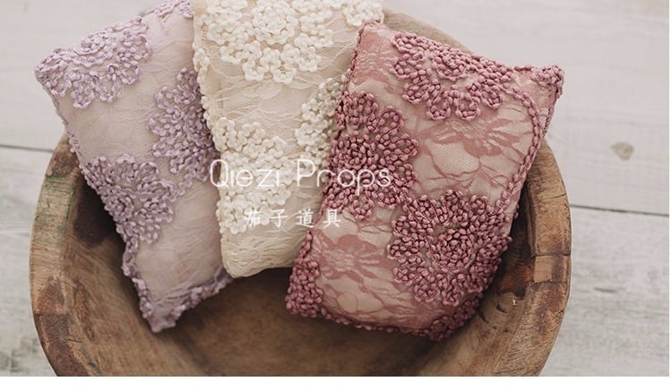 背景布】美しい3Dフラワーレース 3色展開 新生児 ニューボーン