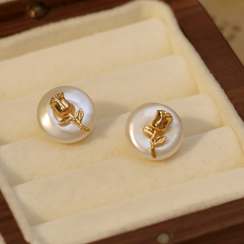 チューリップパールピアス M1292