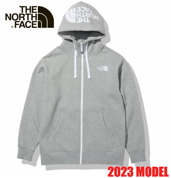 ノースフェイス パーカー スウェット フルジップ パーカー THE NORTH FACE リアビューフルジップフーディ NT12340 ミックスグレー  2023年 モデル | BEES HIGH powered by BASE