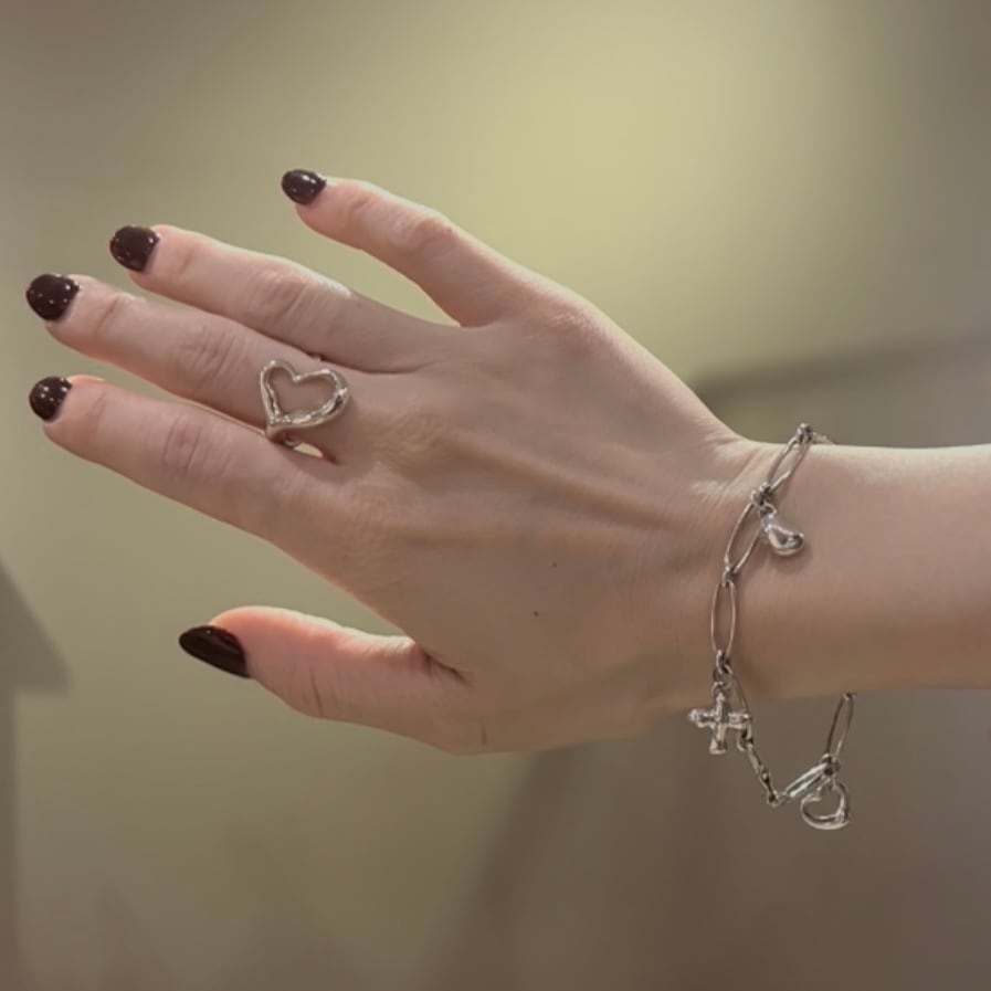 希少モデル【TIFFANY&CO. 】 2056 5チャームチェーンブレスレット