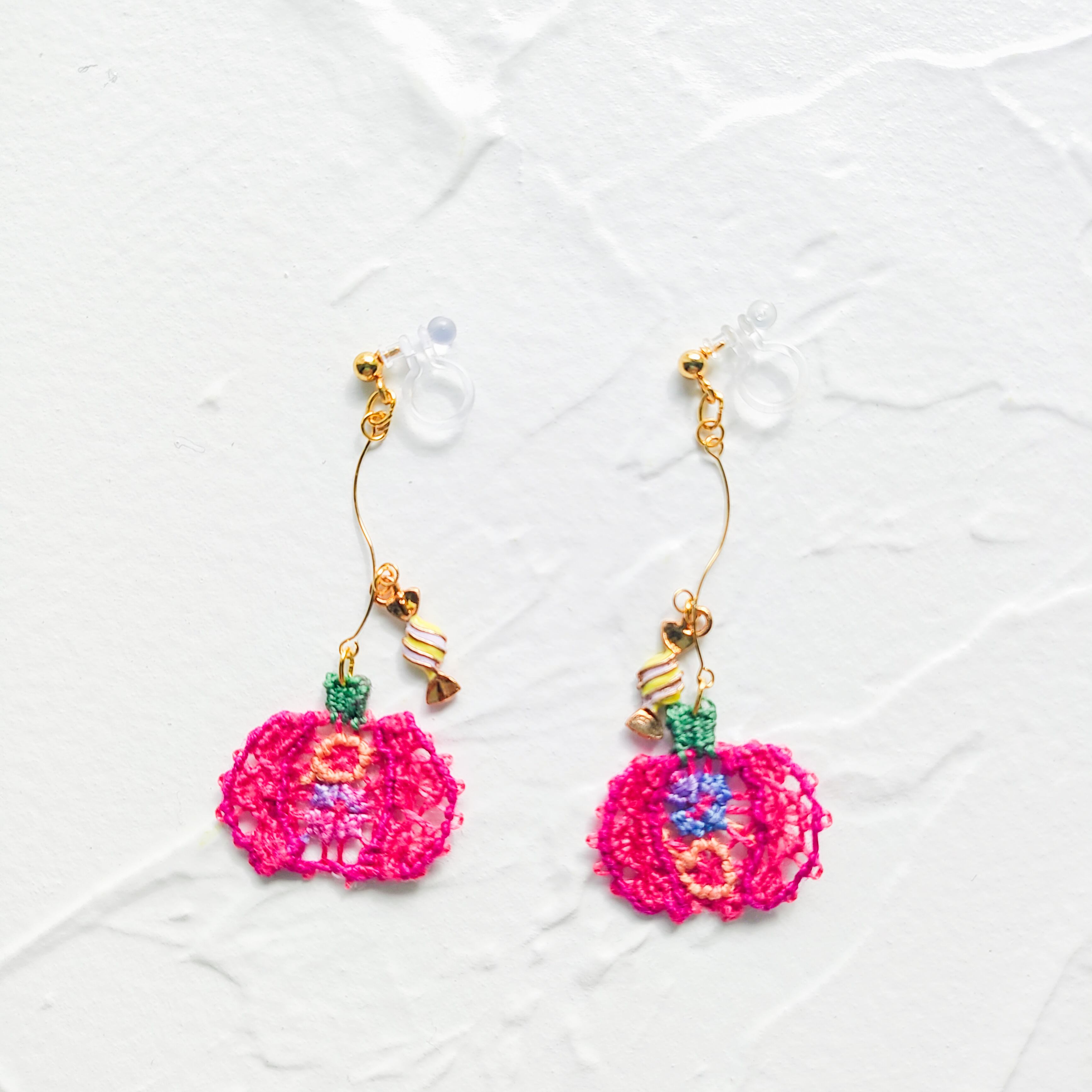 【パンプキン】earring ☽