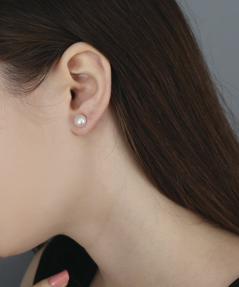 【シルバー925】ウォーターパール ピアス / silver925ポスト 韓国製