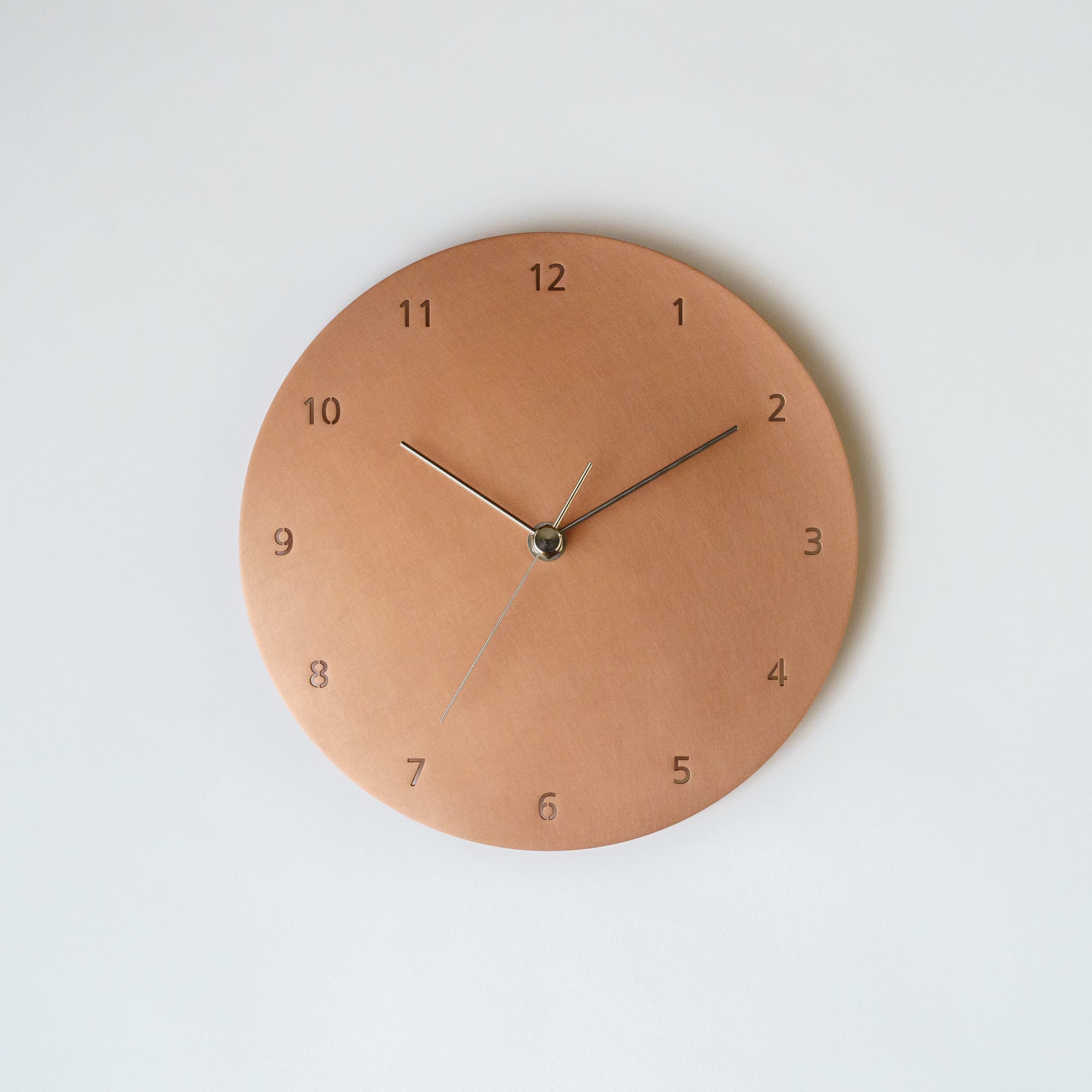 minimal wall clock 220 _ number / copper 壁掛け時計 220 数字 / 銅