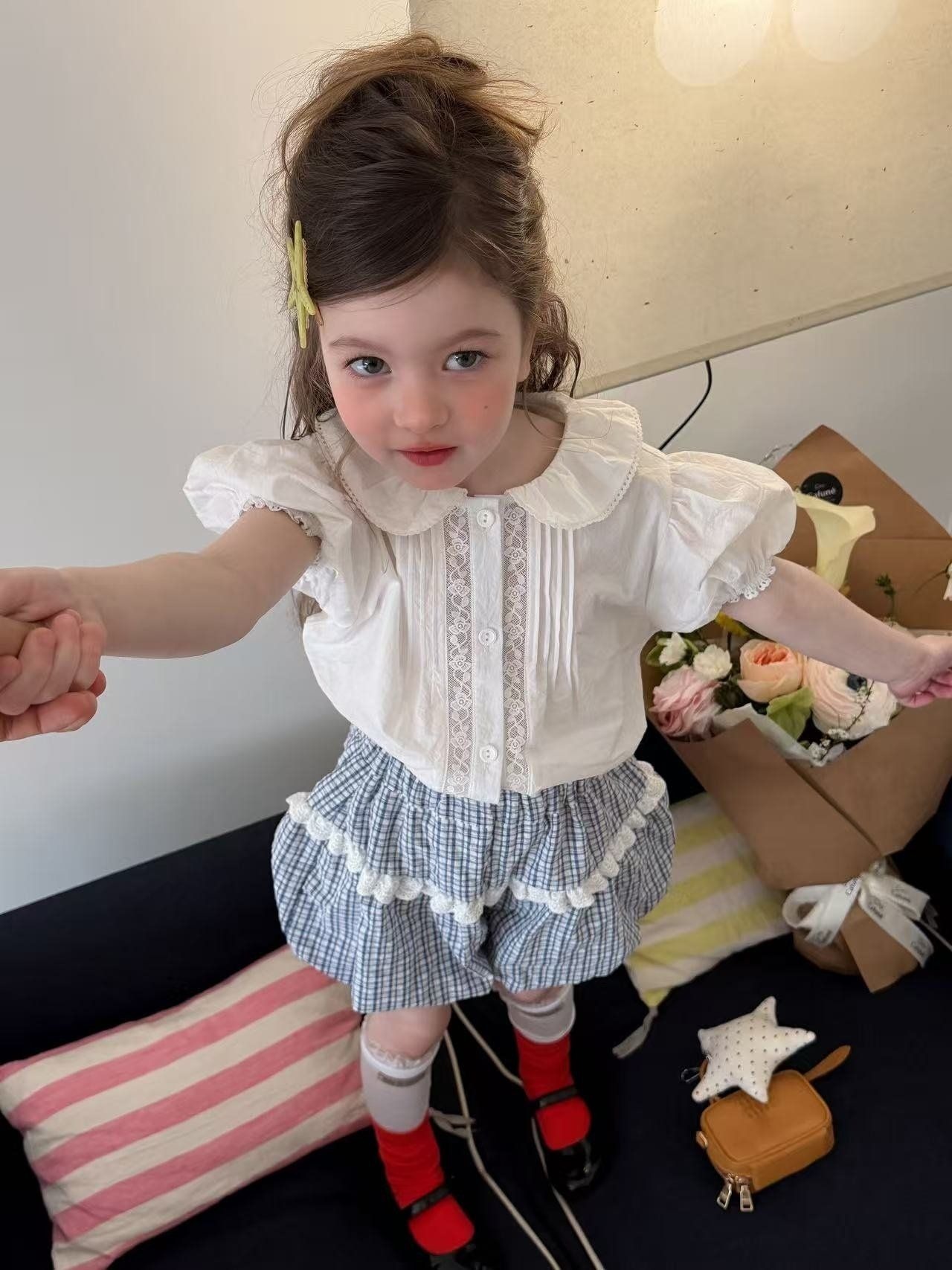 [aiai] Frill check bloomers / [아이아이] 프릴체크블루머