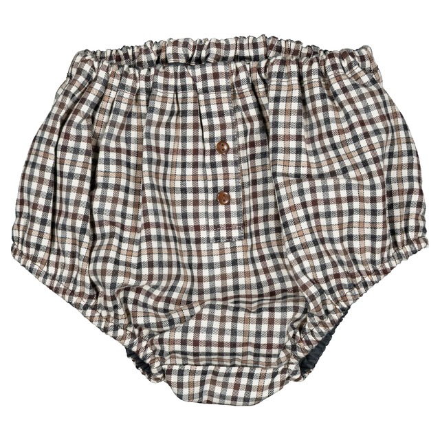 ご予約【MaisonMarelle】送料無料Bloomer CHAILLOT - gingham beige&gray