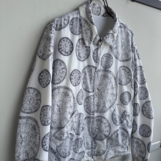 VALENTINO ヴァレンティノ ジップジャケット ゾディアックプリント 80s リバーシブル 古着 画像2