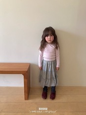 韓国子供服 / BANANA J / 26Autumn / キャンディ ボーダーTシャツ / 秋服 / キッズ *XS~JS*