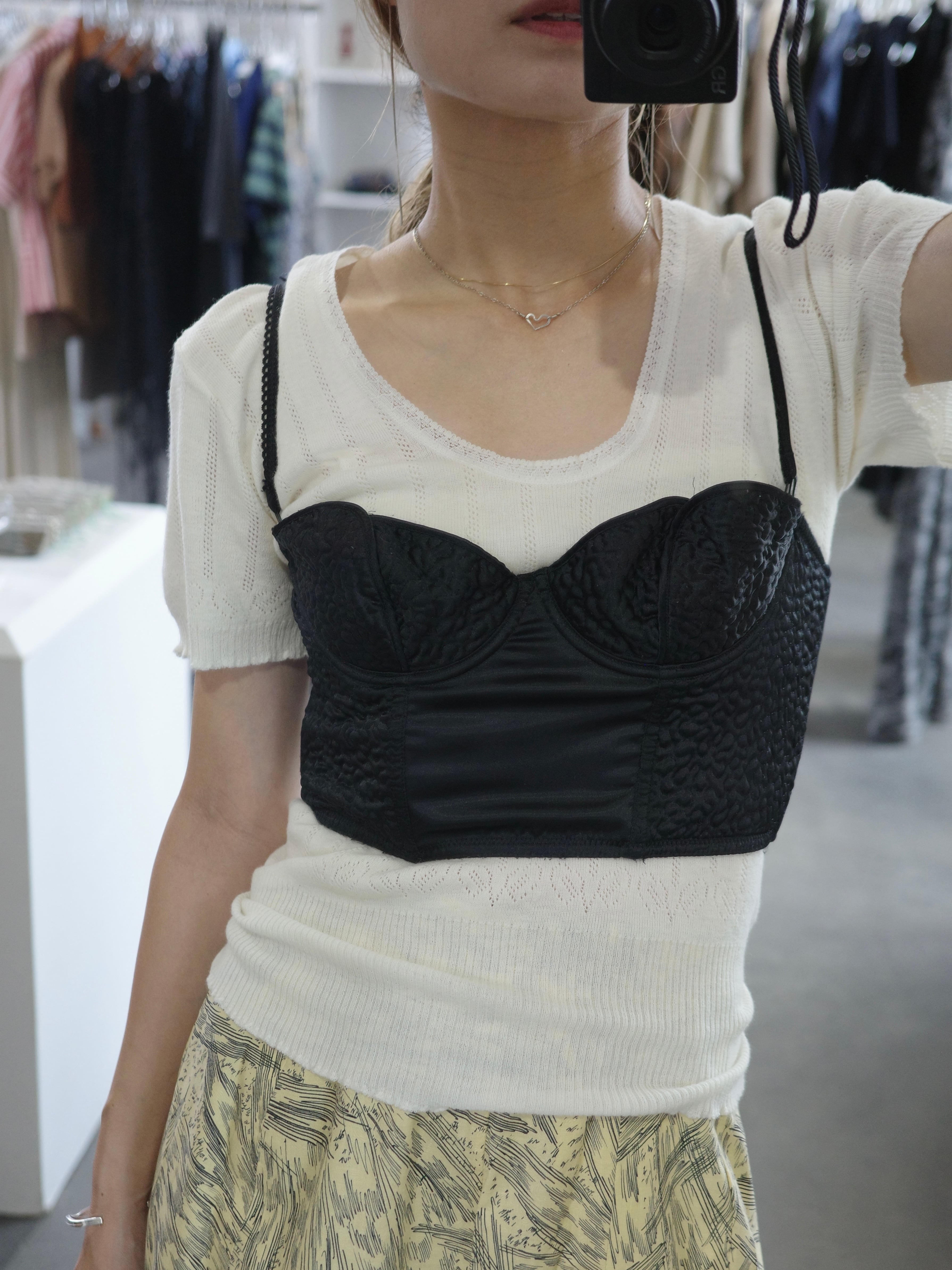 <vintage>quilting colset bustier