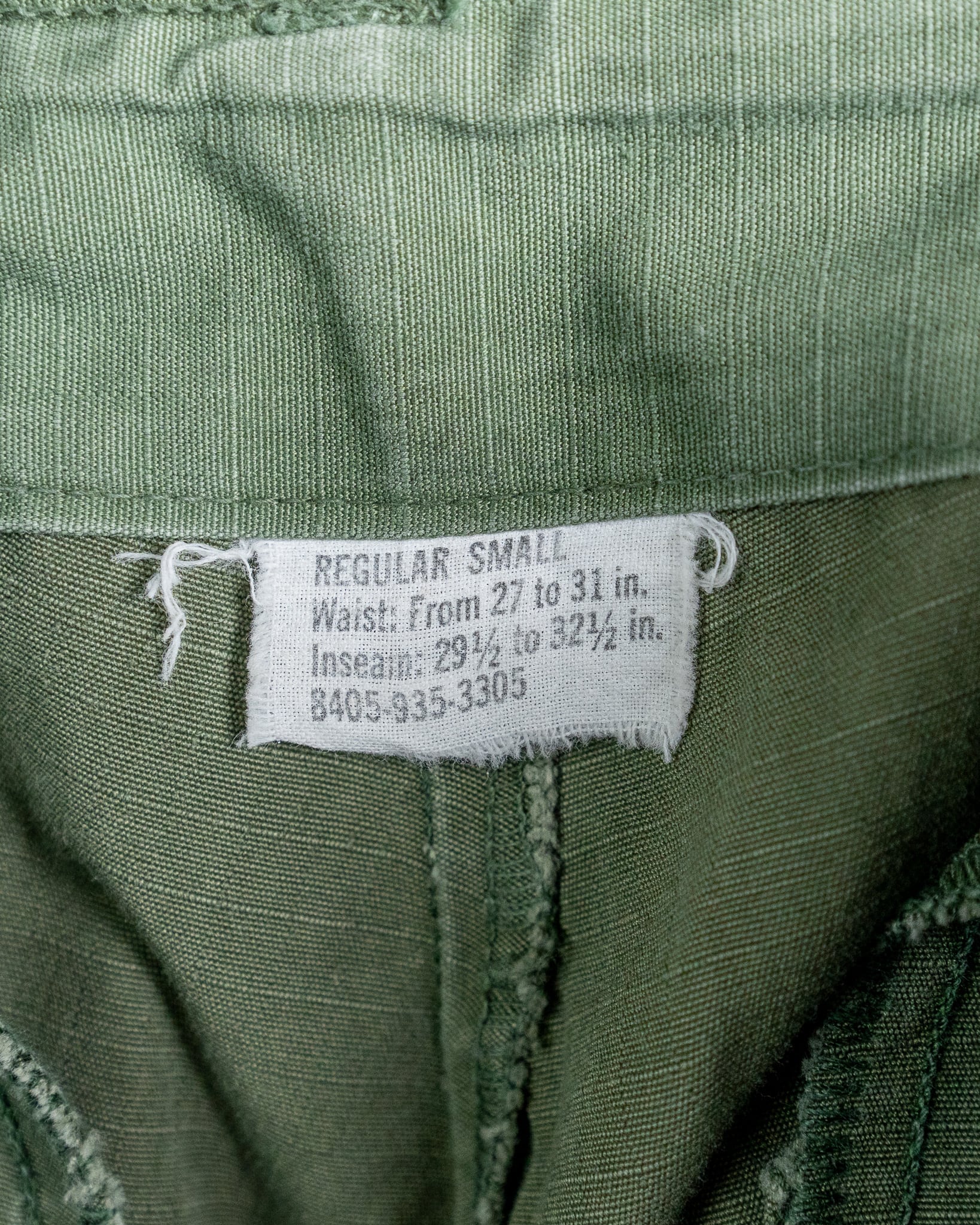 S-R】U.S.Army 60's Jungle Fatigue Pants 4th OG-107 