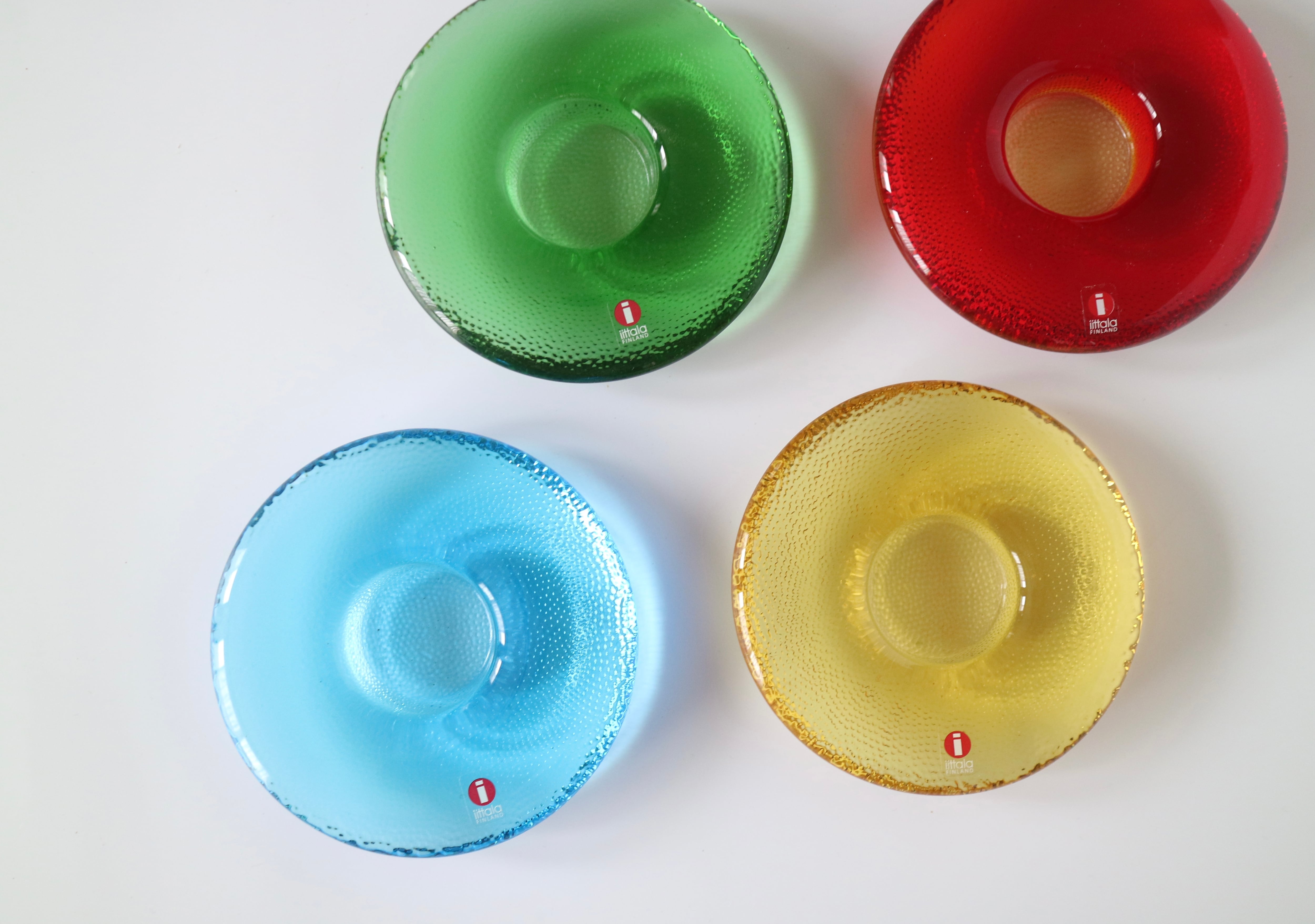 iittala イッタラ ／ NAPPI キャンドルホルダー 大 ブルー No.2332