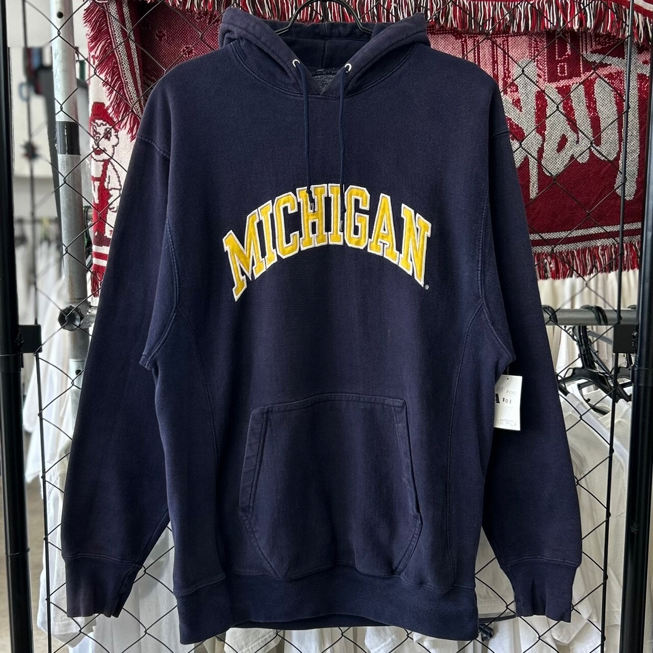 ミシガン MICHIGAN ナイロンジャケット 古着 80s 90s カレッジ系 プル 