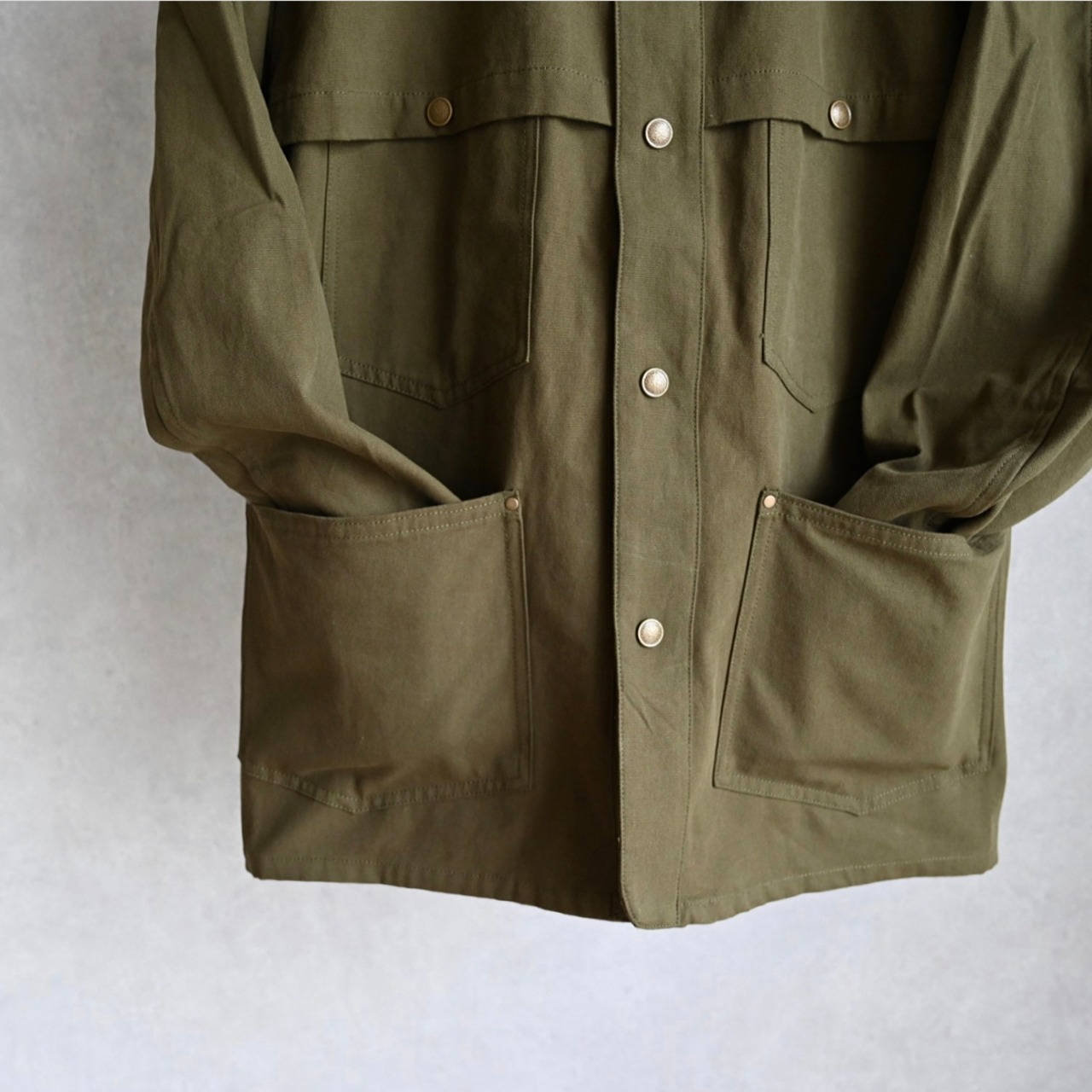 ARMY TWILL】COTTON DUCK LOGGER JACKET アーミーツイル コットン 